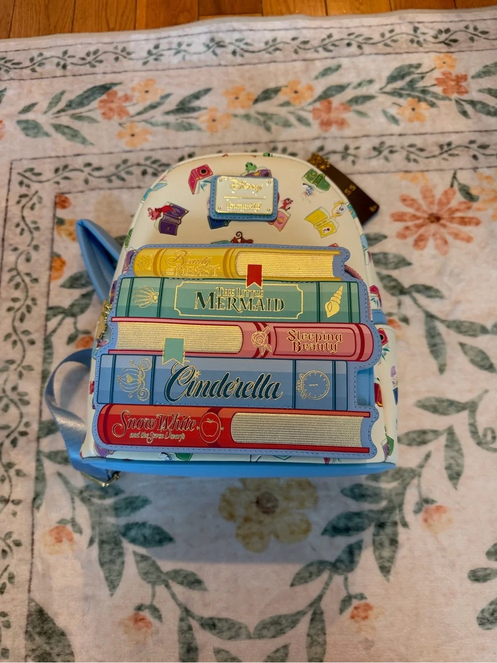 Loungefly Disney Princess Books Mini Backpack girly colorful characters vibrant